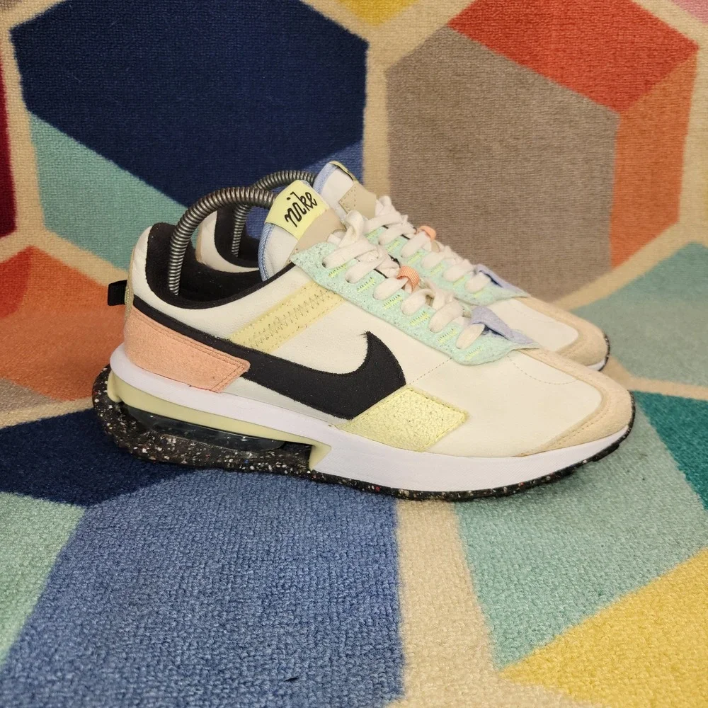 Nike Air Max Pre-Day LX Multi-Color Pastel Black Swoosh Sneakers Men's Size 7